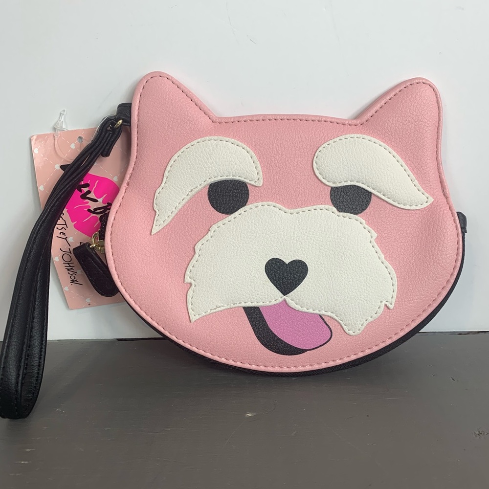 Betsey Johnson Pink Scottie Dog Coin Purse NWT